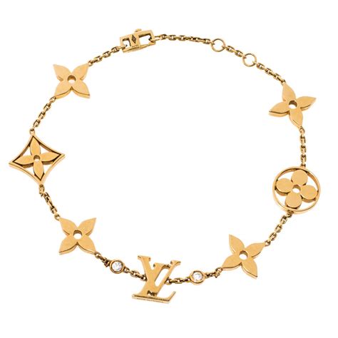 louis vuitton monogram diamond bracelet.